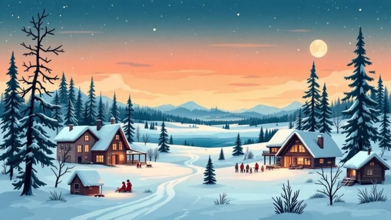 Illustrated Rovaniemi accommodation: city hotel, Arctic TreeHouse, cabin near Santa Village, showing the range of options