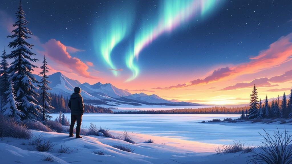 Northern Lights in January in Lapland