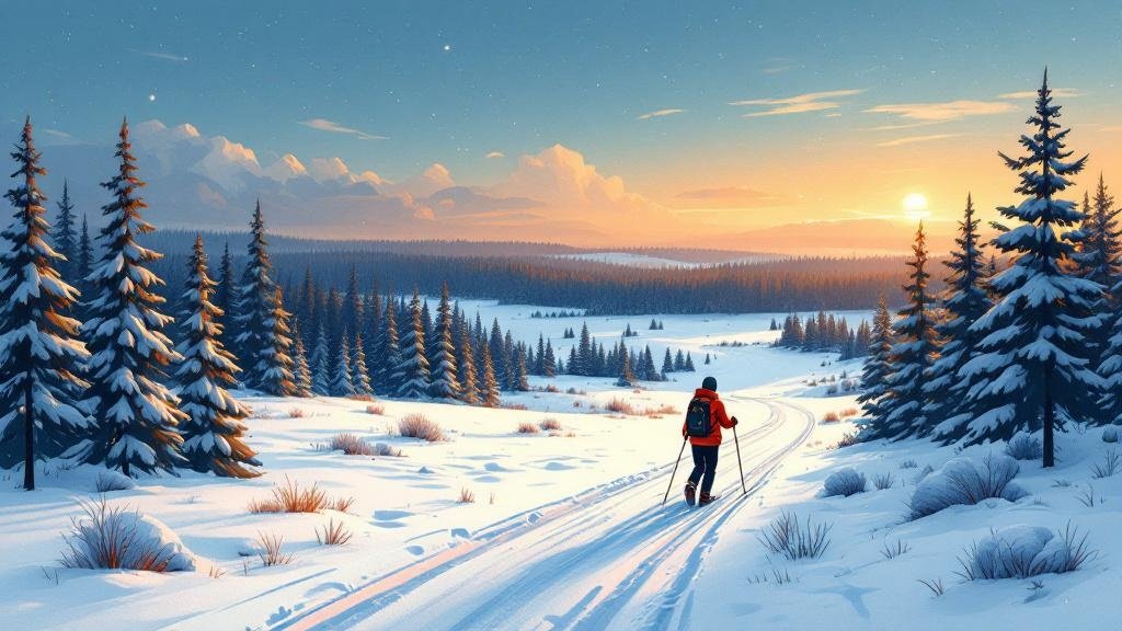 Cross-Country Skiing in Lapland