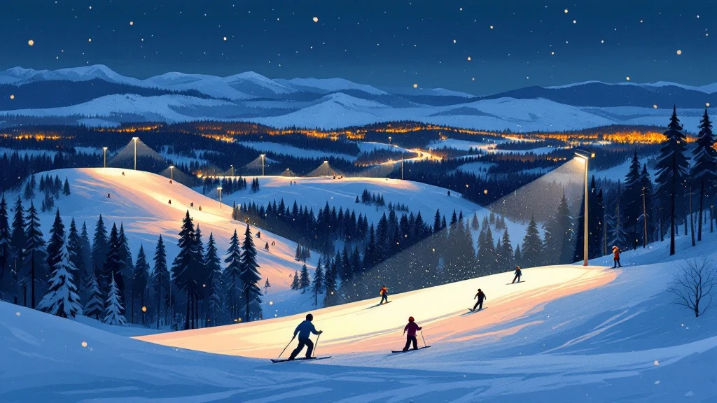 Skiing in Darkness – Lit Slopes in Lapland