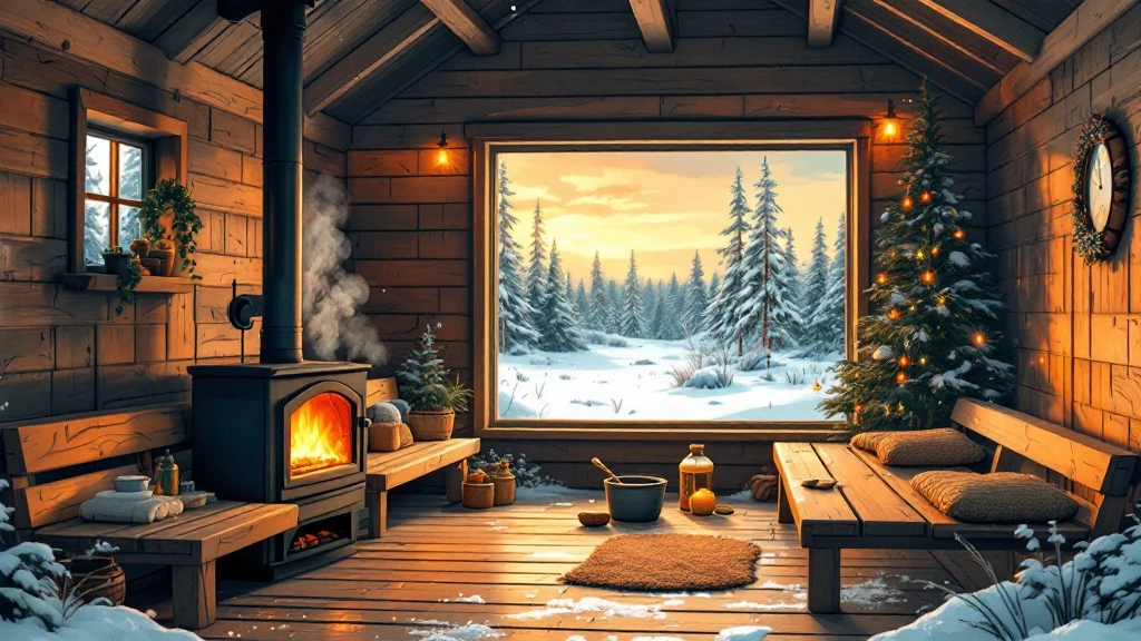 The sauna in your cabin in Lapland