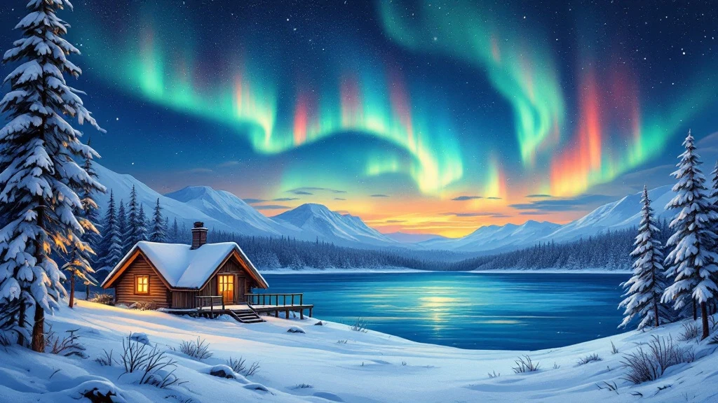 Northern Lights in December in Lapland