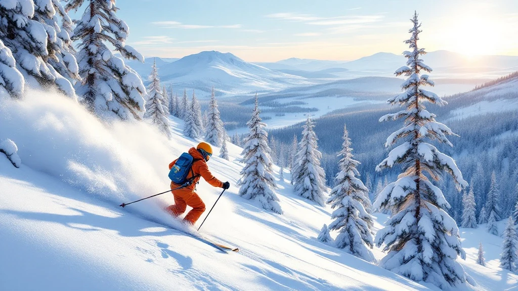 Skiing at Pyhä in Lapland