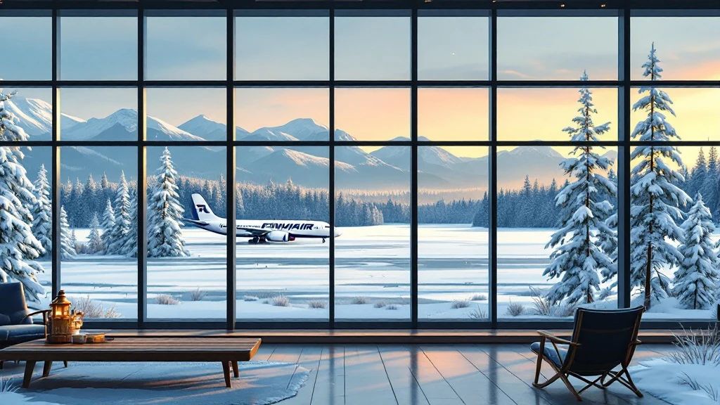 Getting there: Ivalo airport in Lapland