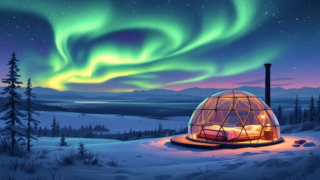 Aurora Domes and Snow Igloos in Muonio, Finland