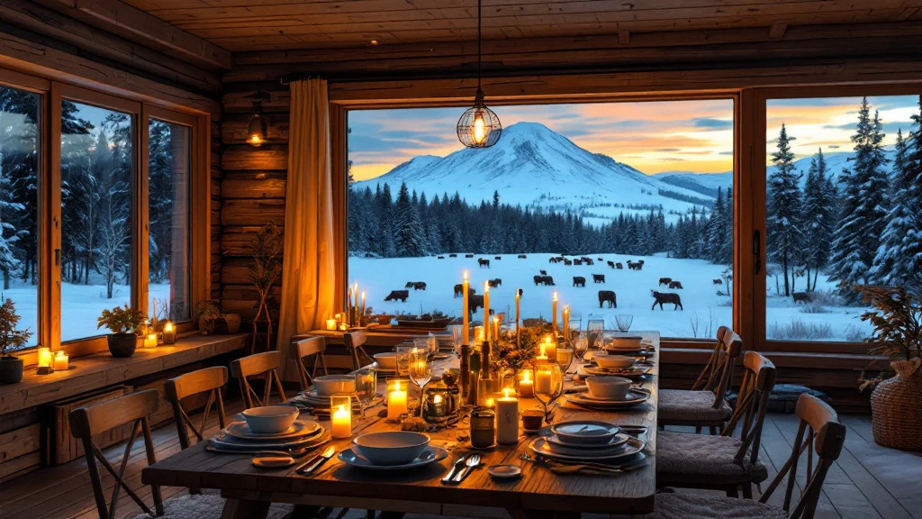 Nellim and Muotka: dark lodges with the food included in Saariselkä, Finland