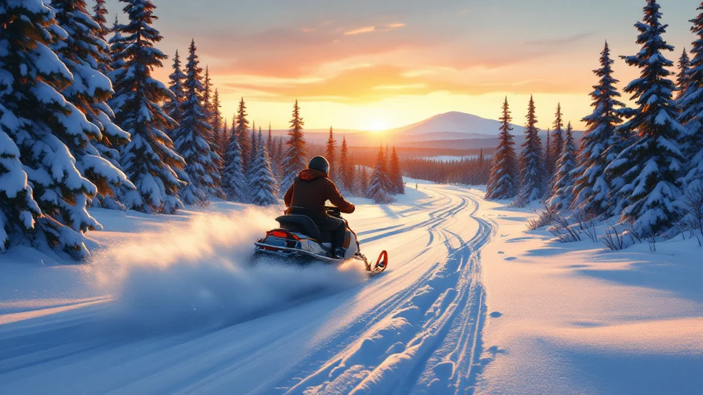 5. Snowmobile safari